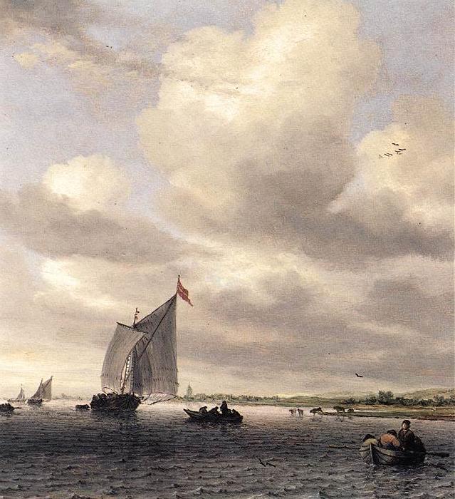 RUYSDAEL, Salomon van Seascape af